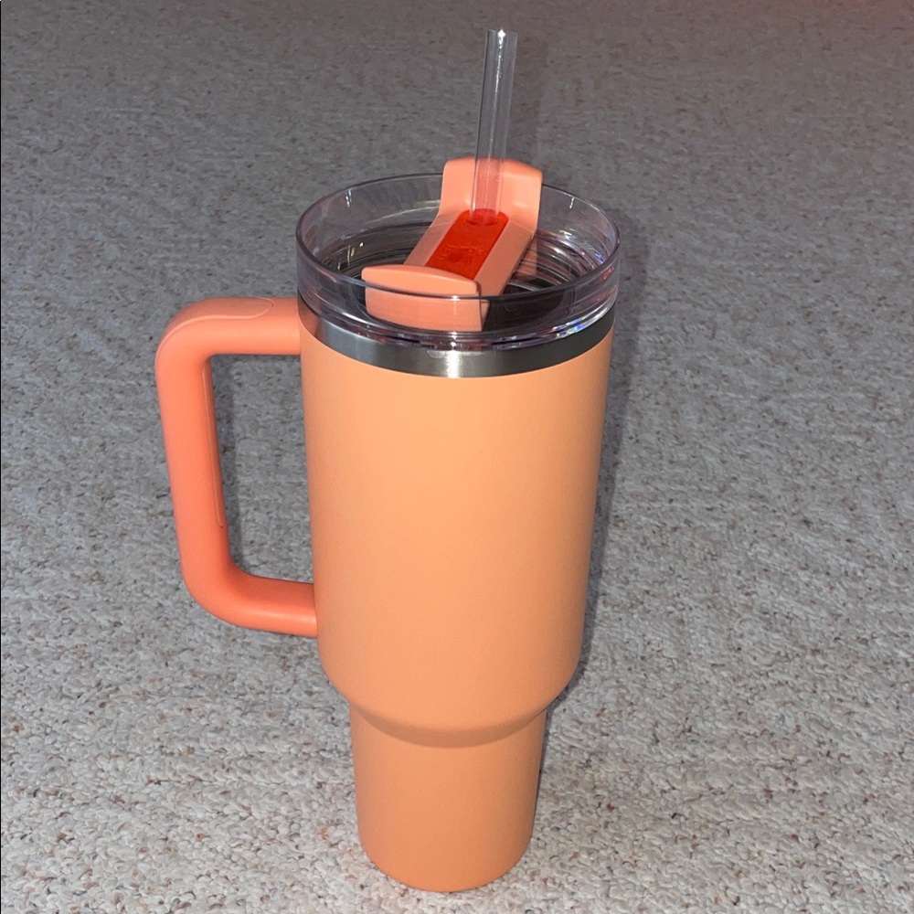 Stanley Coral Travel Tumbler with Handle - Picture 2 of 5